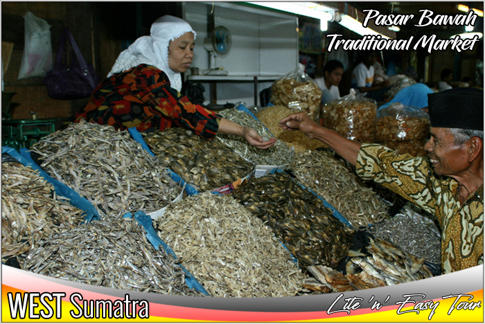 Traditional Market Pasar Bawah Bukittinggi West Sumatra